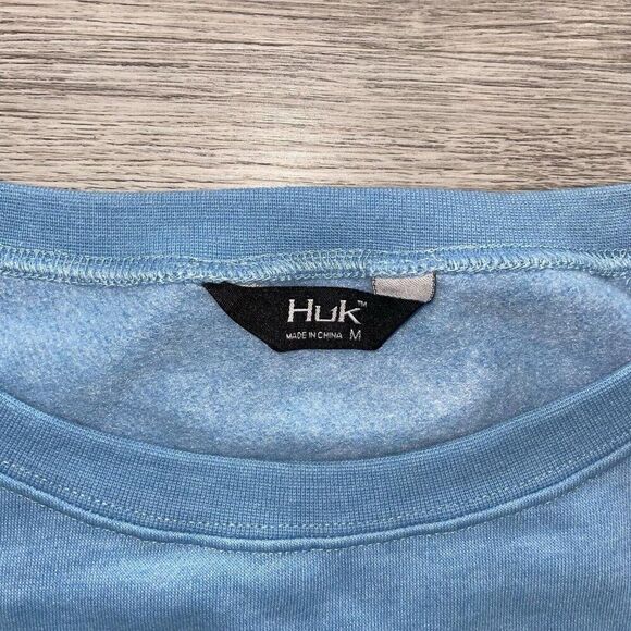 Huk Performance Women Medium Fleece Sweatshirt Crewneck Pullover Fishing Outdoor - Picture 4 of 14